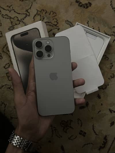 iPhone 15 Pro Max (256 GB) PTA Approved ( Bh 83%) With Box