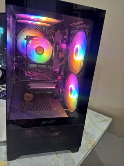 Wolf pro boost RGB casing with 5 fans with box