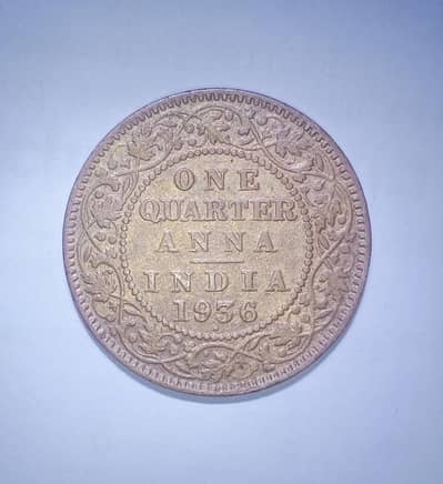 1936 & 1920 Quarter Anna Rare Old Coins British India