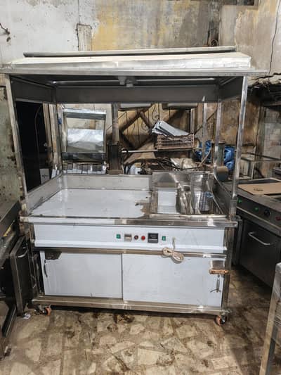 tube frayer with siz folding counter in pure ss new