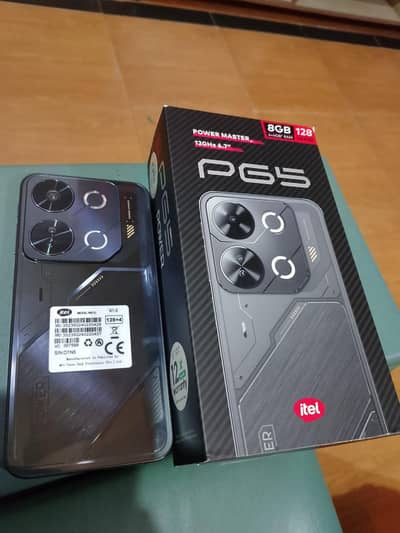 itel P65 (4GB/128GB) – 10/10 Condition – Box Pack
