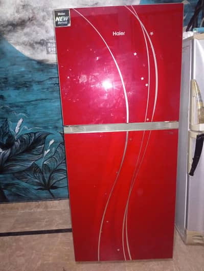 Haier glass door fridge