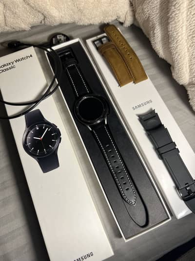 Samsung Galaxy Watch4 Classic 46mm Black |10/10Condition| Complete Box