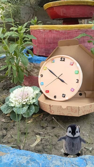 ​ Handmade Aesthetic Clay Wall Clock | Unique Home Decor