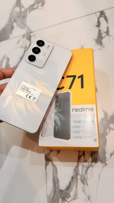 New realme c71 just opened box 0 scratch