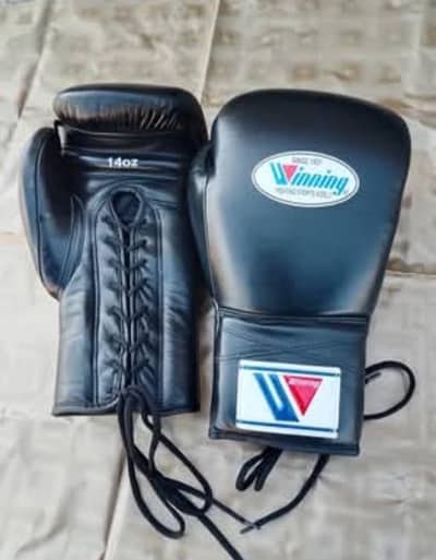 Professional Winning Boxing Gloves 14 oz Cow Hide Leather
