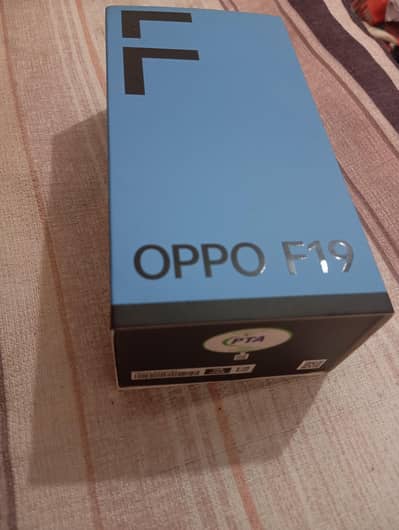 Oppo F19 with box & charger, no open no repair