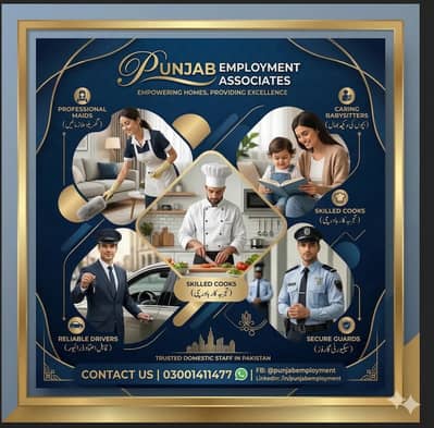 Maids / House Maids / cook / House chef / Baby Sitter maid available