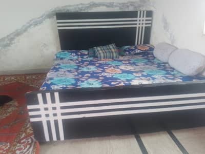 Plastic chairs  & Bed With Mattress
