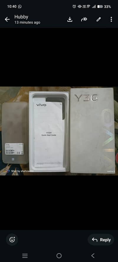 vivo y36  8.256  All original