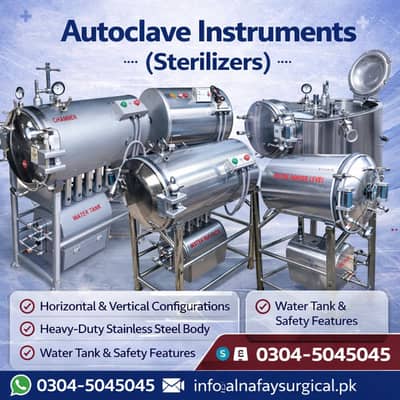 Autoclave Sterilizer & OT Srub Sink, Hospital Washing Basin SS