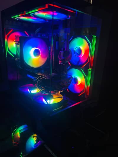 MEGAVIEW MV5-TP GAMING CASE WITH 7x RGB FANS