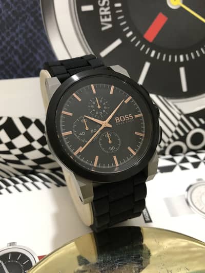 HUGO BOSS-GUN METALLIC-SPORTS EDITION-NEW WATCH-SEIKO CITIZEN CASIO