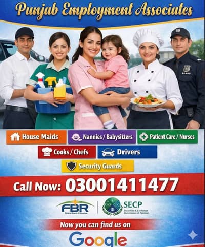 Maids/Babysitter/Cook/Driver/Patient Care/Nanny/Helper /Available