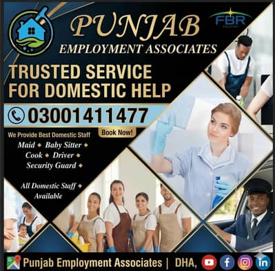 Maids / House Maids / cook / House chef / Baby Sitter maid available