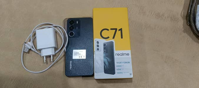 Realme c71 6 128 complete box and charger just 20 days used