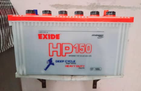 Exide HP 150 heavy duty deep cycle 11 months used