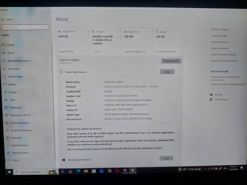 Surface Pro 4 8/256 2