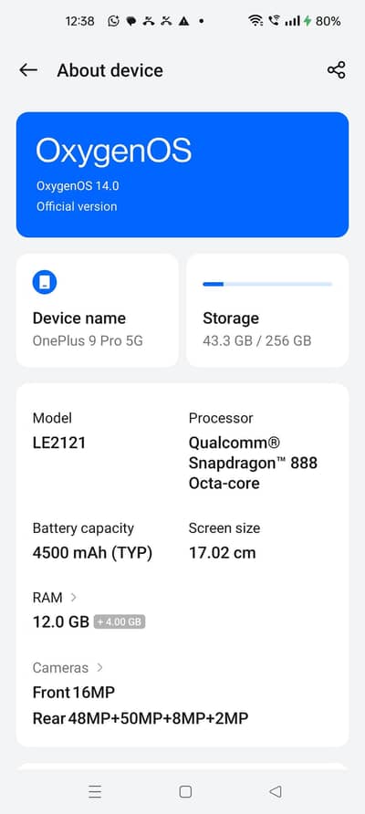 1+9pro 2 sim approve.  12.256gb
