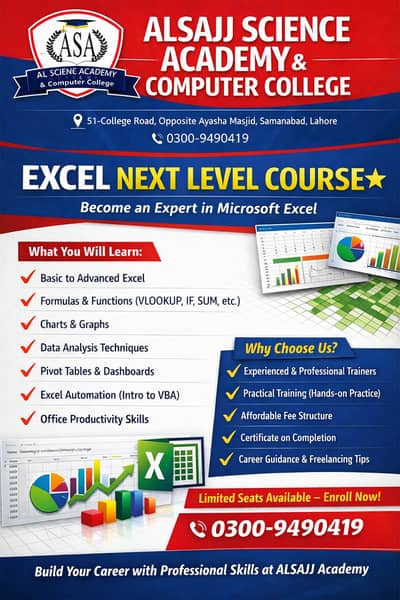 Excel Basic to Advance Level