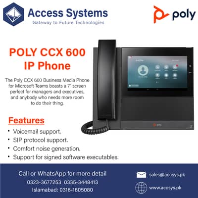 IP Phone Cisco SPA525 | Grandstream GXV3380 | Poly CCX600 |03233677253