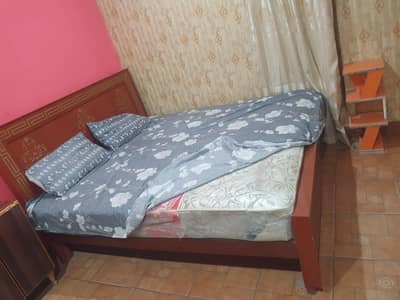 double bed with mattress for sale