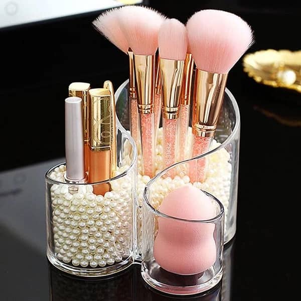 Transparent Acrylic Cosmetic Storage Box for Makeup Tools