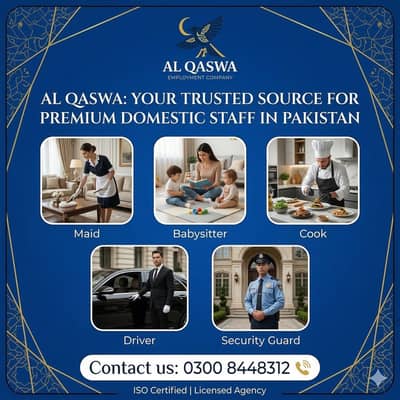 Maids / House Maids / cook / House chef / Baby Sitter maid available