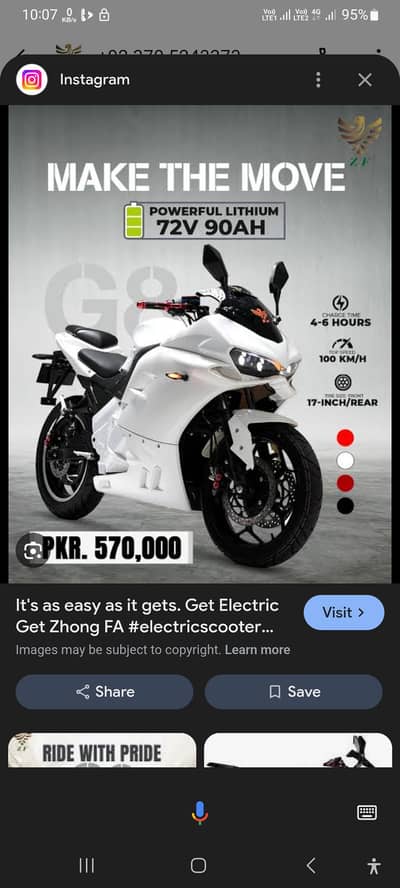 zhongfa g8 3000watt motor sports bike 10 by 10