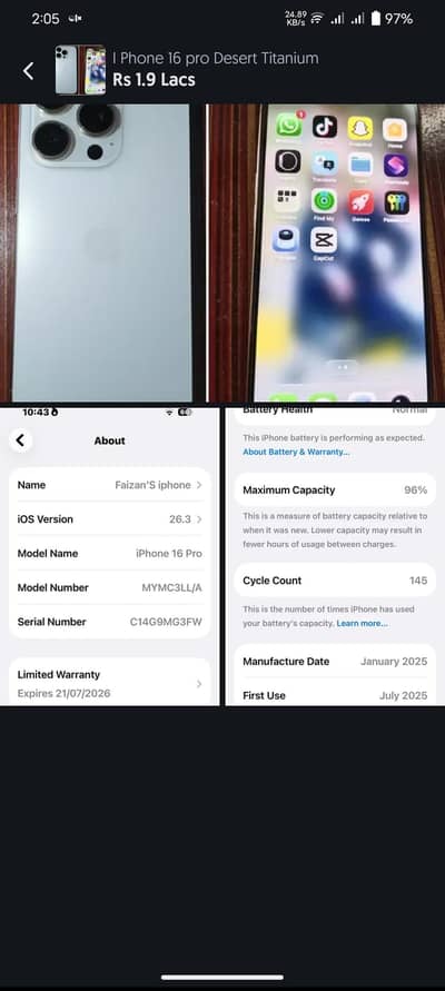 i phone 16 pro jv desert titanium