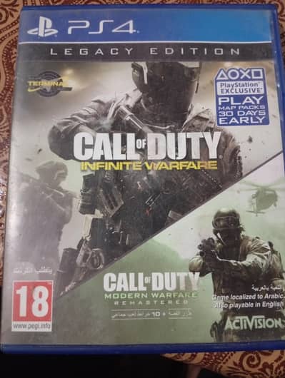 PS4 game: call of duty infinite warfare (legacy edition)