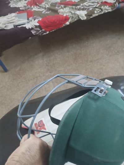 cricket pad and helmat