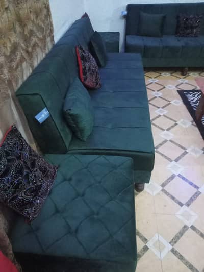 Here is a 9-seater sofa cum bed available at a very reasonable price.