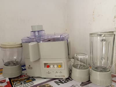 National Juicer Blender Grinder Chopper Machine 4in1 Juicer Machine