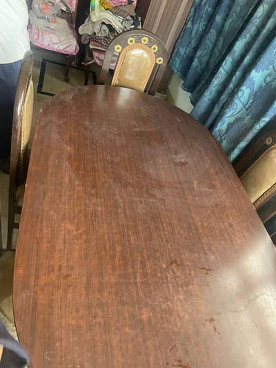 Shesham wooden 6 seater dining table