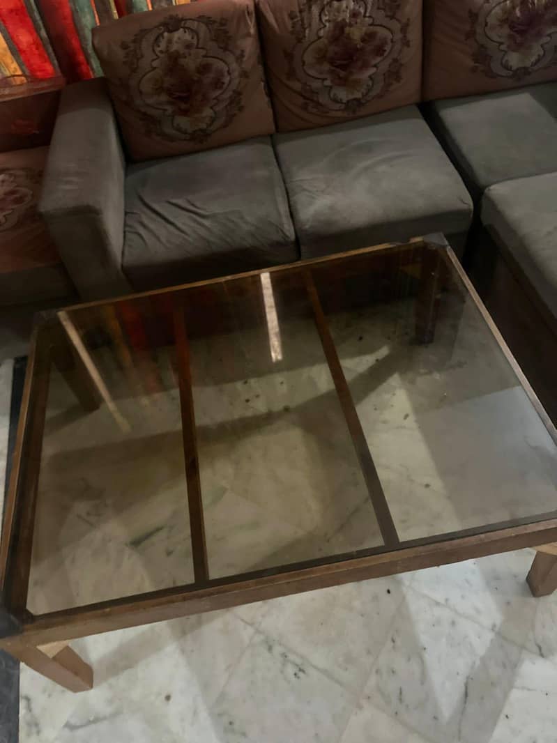 L shape sofa and Table 3