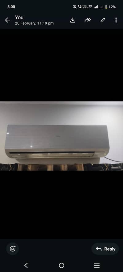 Ac hair 1 ton non inverter condition 10/10