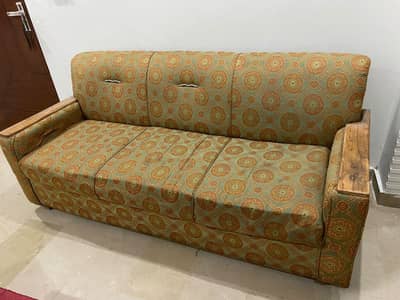 "Solid wood sofa set- (3+1+1 Seater)"