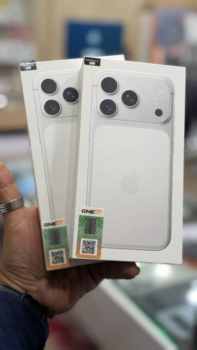Box Pack Iphone 17 Pro | 17 Pro Max 256GB Silver Gnext Official Stock