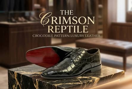 Croc Leather formal shoes.