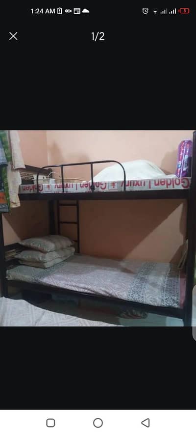 Iron bunk bed
