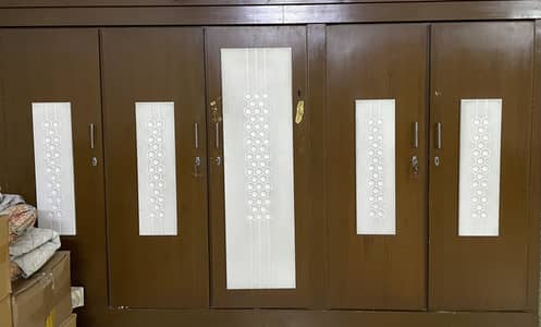 5 Door Wooden Wardrobe Can Be Used Separately (2+3)