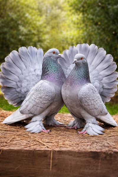 American Fantail pigeon