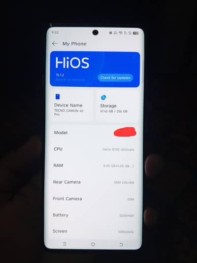 Tecno camon 40 pro 16/256 0315/4268/747