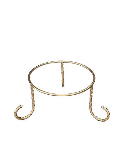 Elegant Gold Metal Stand for Hot Pots & Serving Dishes