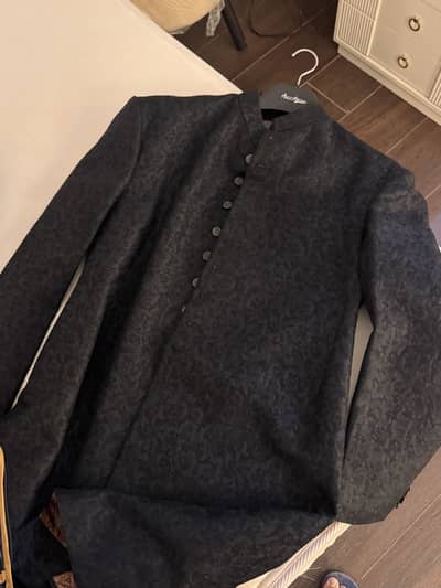 Amir Adnan Black XL Sherwani