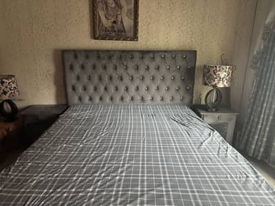 Fancy bed mid king sized