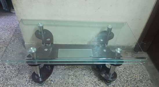 sofa Tabel. steel body & good Glass