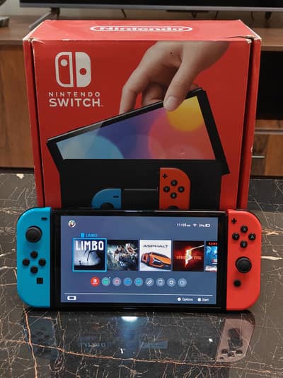 Nintendo switch oled with games