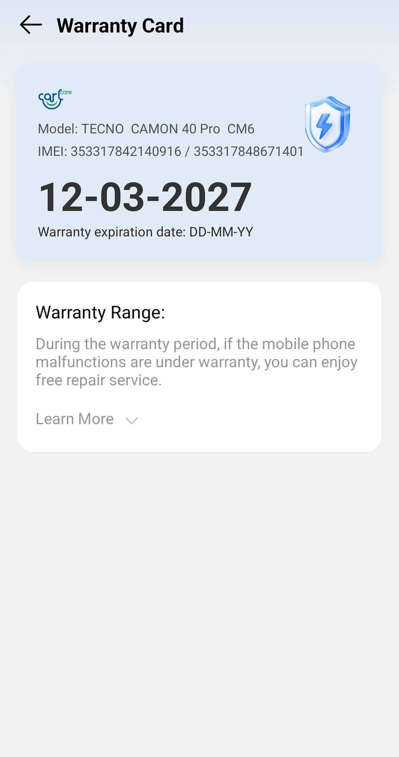 Tecno camon 40 pro 1
